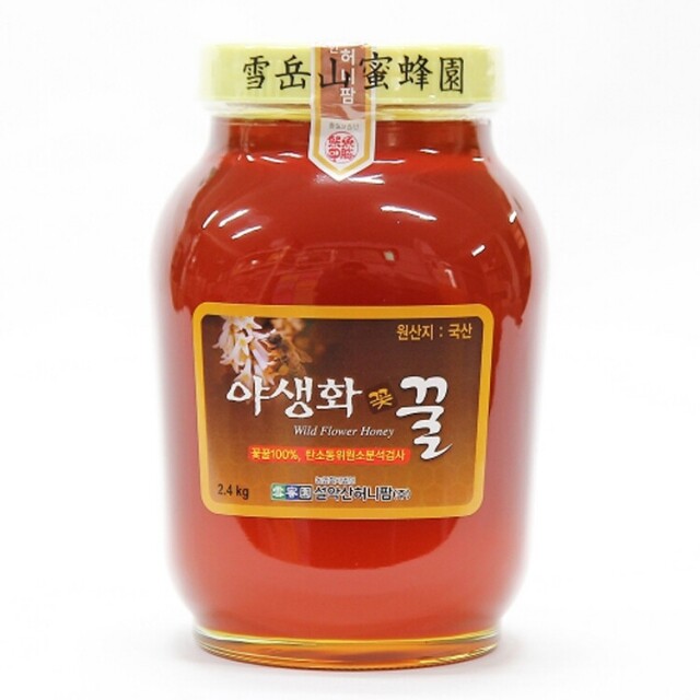 농업회사법인 설악산허니팜(주),설악산허니팜 야생화꿀(잡화꿀) 2.4kg