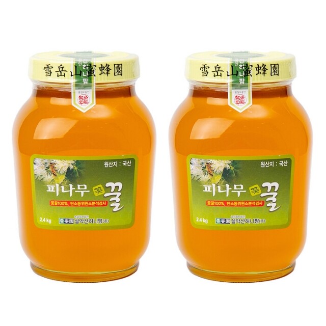 농업회사법인 설악산허니팜(주),설악산허니팜  피나무꿀 Set (4.8kg)
