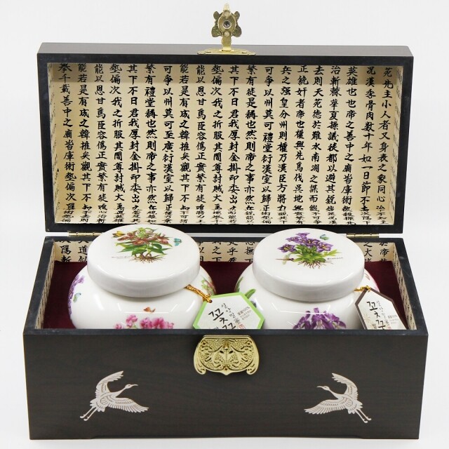 농업회사법인 설악산허니팜(주),설악산허니팜  도자기꿀 6호 [600gx2] 아카시아꿀+밤꿀