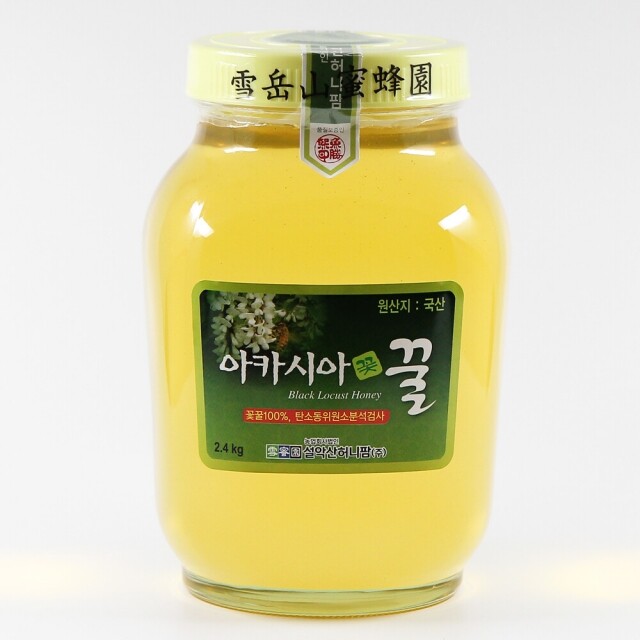 농업회사법인 설악산허니팜(주),설악산허니팜 아카시아꿀 2.4kg