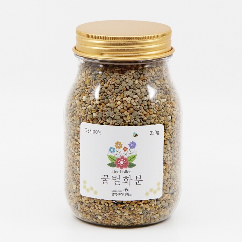 농업회사법인 설악산허니팜(주),설악산허니팜 국산 꿀벌화분 (찔레잡화건조화분320g)