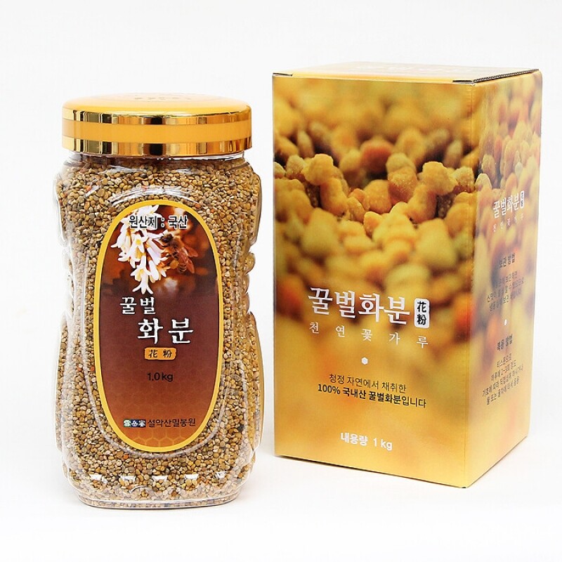 농업회사법인 설악산허니팜(주),설악산허니팜 잡화화분/다래화분/도토리화분 1.0kg (꿀벌화분)