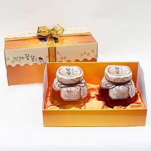 [꽃꿀100%] 꿀단지선물세트(1kgx2) 아카시아꿀 야생화꿀 밤꿀