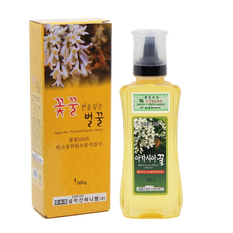 설악산허니팜 튜브꿀 500g (8종 택1)